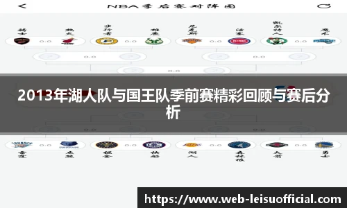 2013年湖人队与国王队季前赛精彩回顾与赛后分析